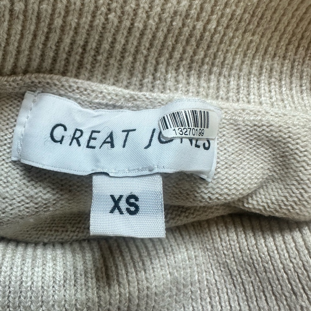 Great Jones Oversized Beige Sweater Size XSmall - Picture 10 of 11